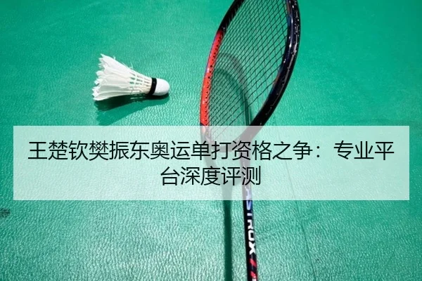 王楚钦樊振东奥运单打资格之争：专业平台深度评测